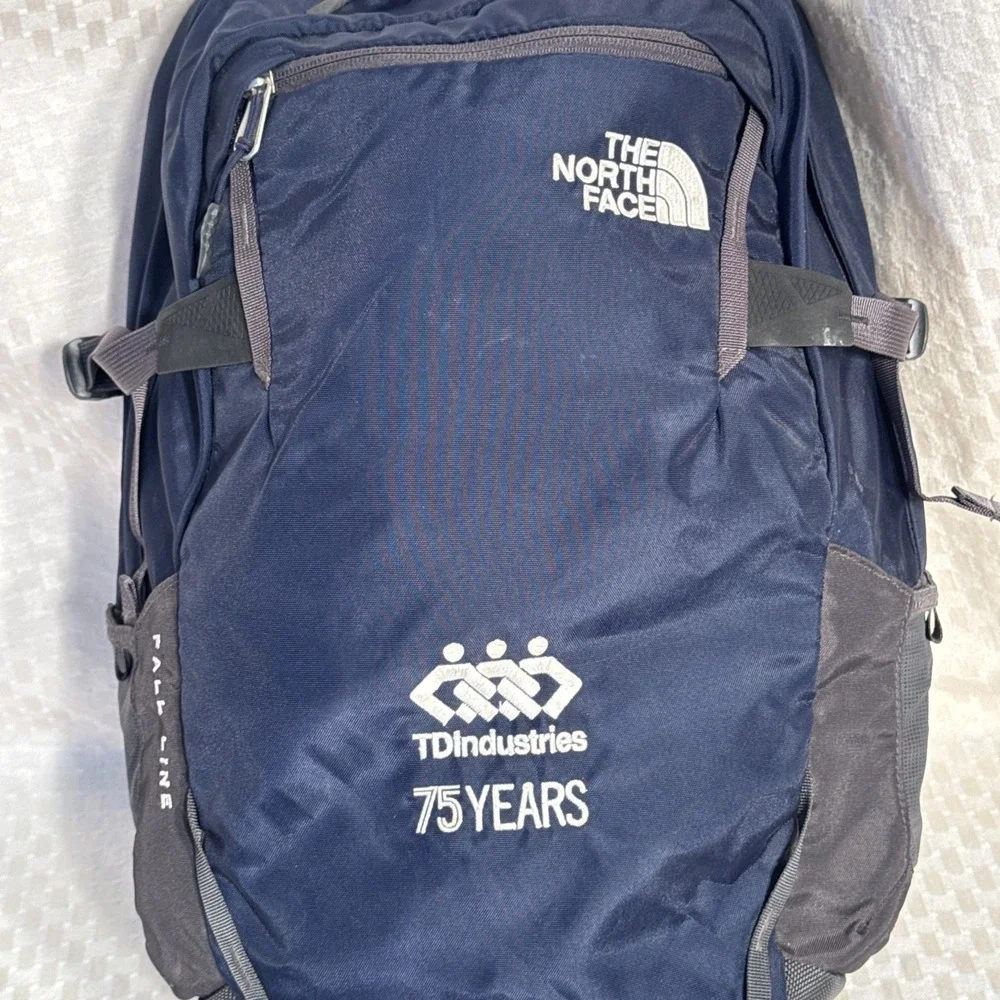 North Face Fall Line Navy & Charcoal TD Industries Commuter Laptop Daypack